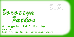 dorottya patkos business card